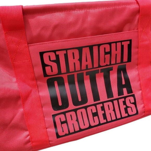 "STRAIGHT OUTTA GROCERIES" Multipurpose Tote - Picture 5 of 15